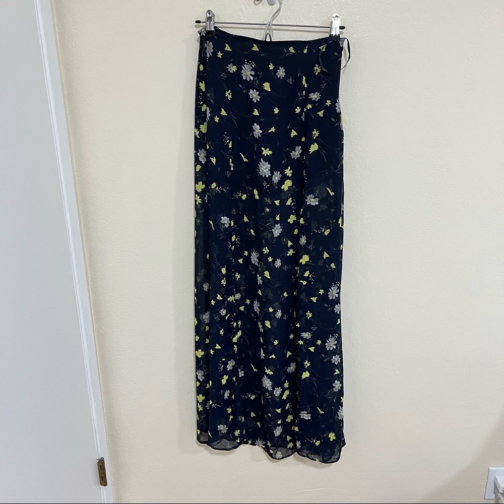 Floral maxi skirt with built in shorts